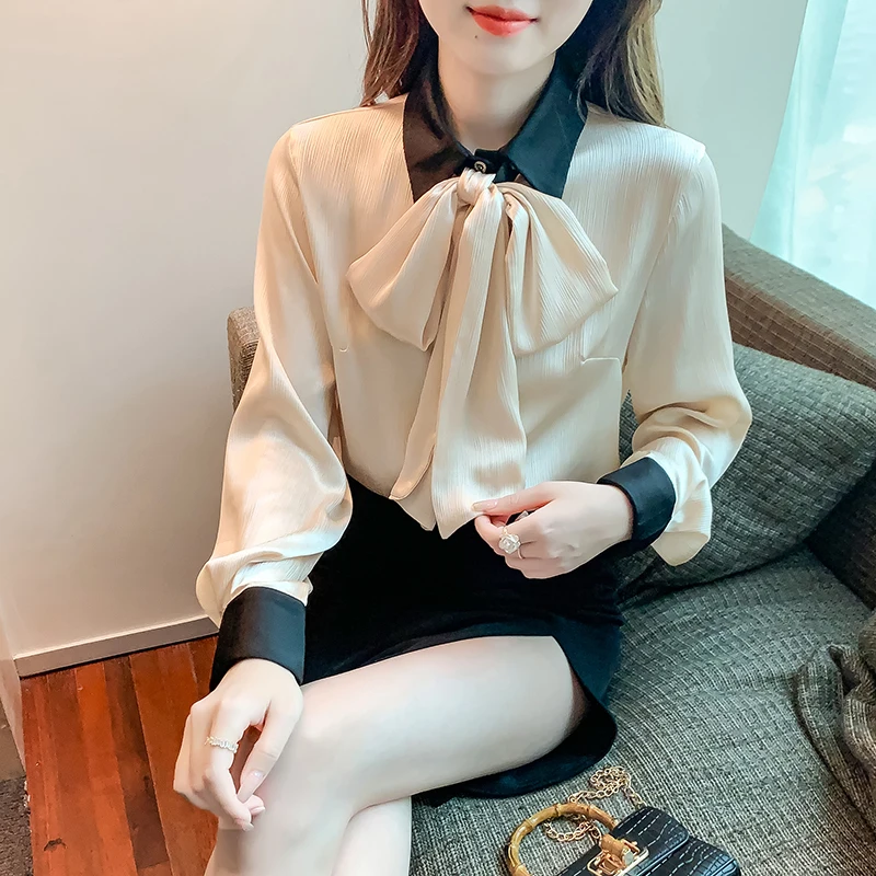 Spring Korean Striped Bow Blouses Shirt Long sleeve Women blouse female Blusas Mujer De moda New verano Elegantes 851H
Spring Korean Striped Bow Blouses Shirt Long sleeve Women blouse female Blusas Mujer De moda New verano Elegantes 851H