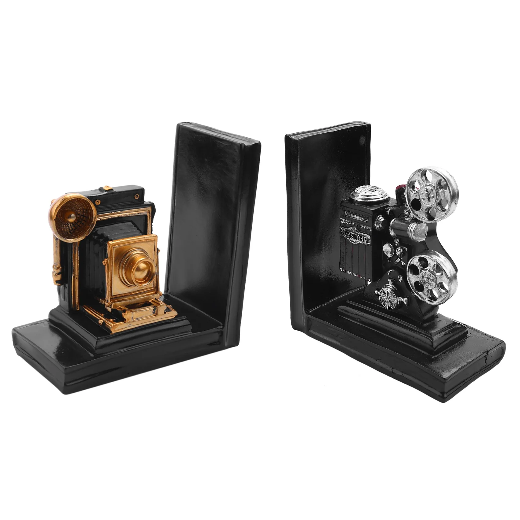 Retro Camera Bookend Movie Film Projector Black Silver Collector's Project Creative Bookcase Vintage Jewelry Study Room Study
Retro Camera Bookend Movie Film Projector Black Silver Collector's Project Creative Bookcase Vintage Jewelry Study Room Study
