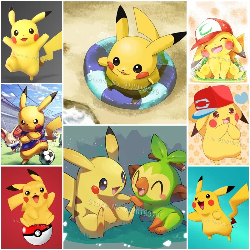 5D Diy Diamond Painting Cartoon Pokemon Cross Stitch Gifts Pikachu Full Drill Diamond Embroidery Mosaic Art Decor Wall Stickers
5D Diy Diamond Painting Cartoon Pokemon Cross Stitch Gifts Pikachu Full Drill Diamond Embroidery Mosaic Art Decor Wall Stickers