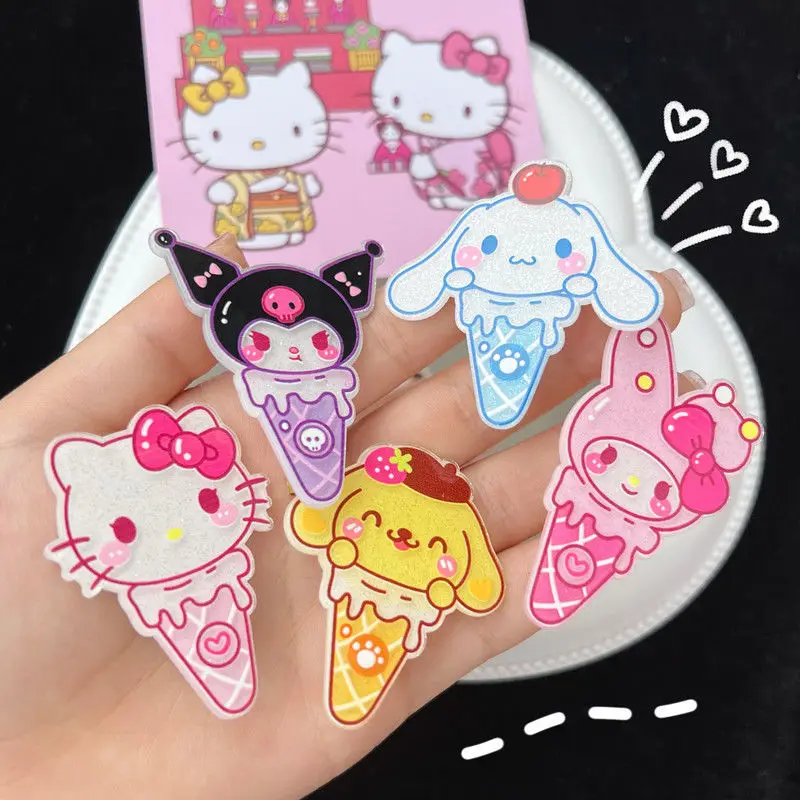5pcs Kawaii Sanrio Hairpin Kuromi My Melody Cinnamoroll HelloKittys Cartoon Duckbill Clip BB Clip Beauty Headwear Gift for Girls
5pcs Kawaii Sanrio Hairpin Kuromi My Melody Cinnamoroll HelloKittys Cartoon Duckbill Clip BB Clip Beauty Headwear Gift for Girls