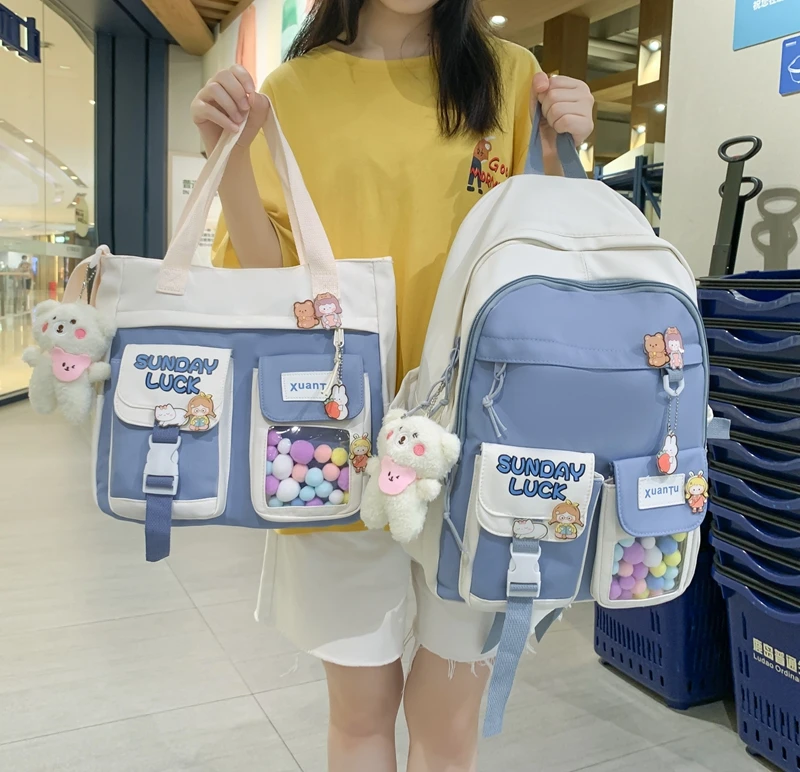 Комплект из рюкзака и сумки для мальчиков, водонепроницаемые большие школьные ранцы для подростков, милые детские сумки для учеников колледжа 
Комплект из рюкзака и сумки для мальчиков, водонепроницаемые большие школьные ранцы для подростков, милые детские сумки для учеников колледжа