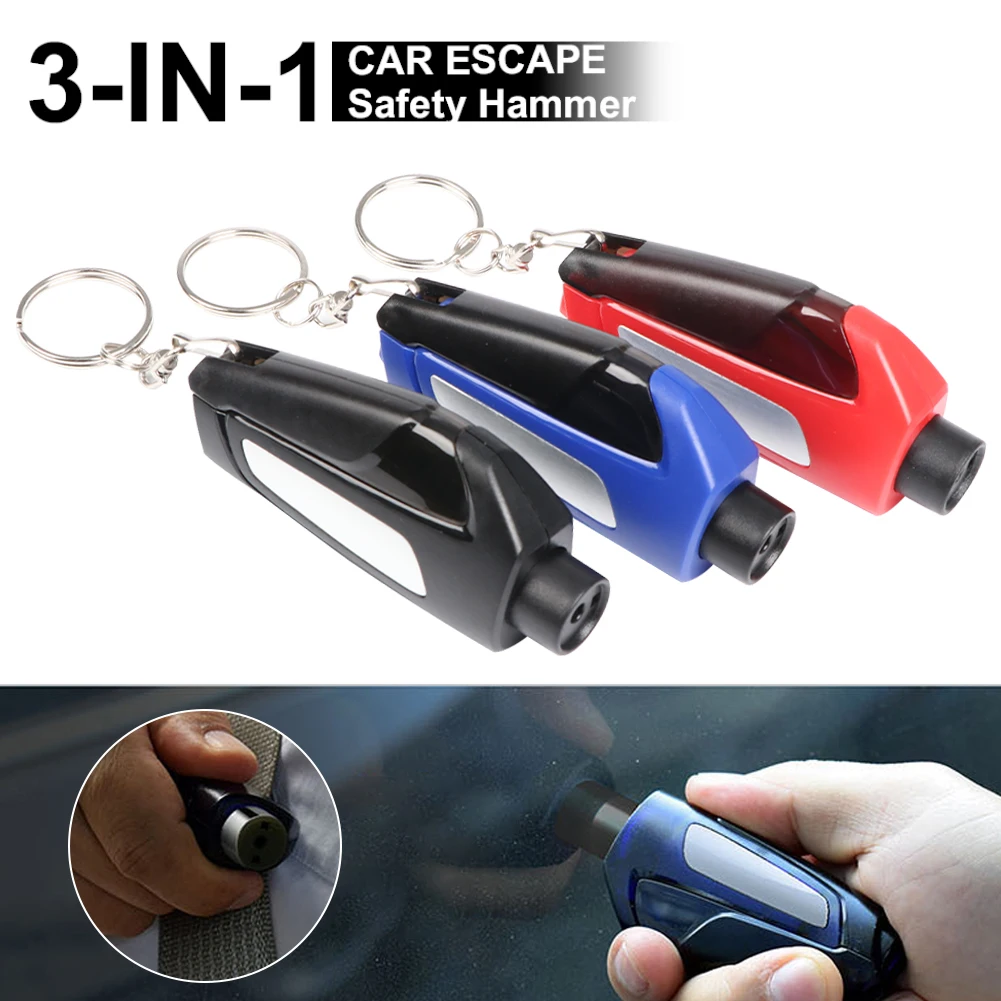 Portable Car Safety Hammer Spring Type Escape Hammer Window Breaker Punch Seat Belt Cutter Hammer Key Chain Car Emergency Tool
Portable Car Safety Hammer Spring Type Escape Hammer Window Breaker Punch Seat Belt Cutter Hammer Key Chain Car Emergency Tool