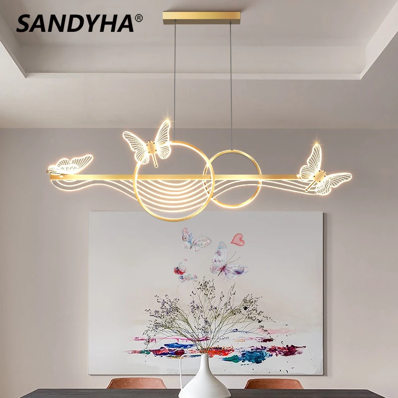 SANDYHA Pendant Light Creative LED Strip Butterfly Chandelier Lamp for Bar Dining Room Lustres Para Sala De Jantar Lampara Techo 
SANDYHA Pendant Light Creative LED Strip Butterfly Chandelier Lamp for Bar Dining Room Lustres Para Sala De Jantar Lampara Techo