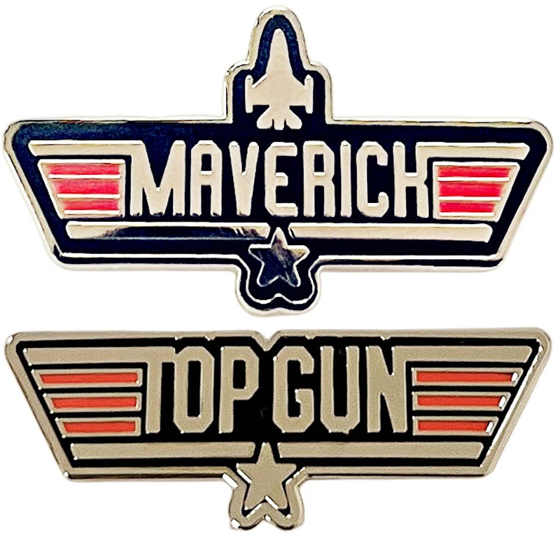 

Pilot Aviator Wings Top X Gun Maverick Fighter Aeroplane Enamel Pin Brooch Metal Badges Lapel Pins Brooches Accessories