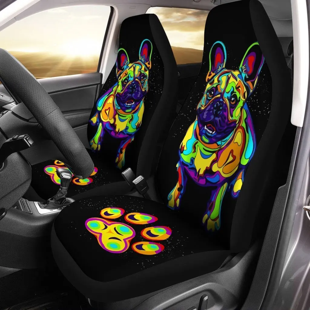 Набор 2 чехлов на автомобильные сиденья с забавным бульдогом, комплект из 2 универсальных защитных чехлов на передние сиденья для любителей ... 
Набор 2 чехлов на автомобильные сиденья с забавным бульдогом, комплект из 2 универсальных защитных чехлов на передние сиденья для любителей ...