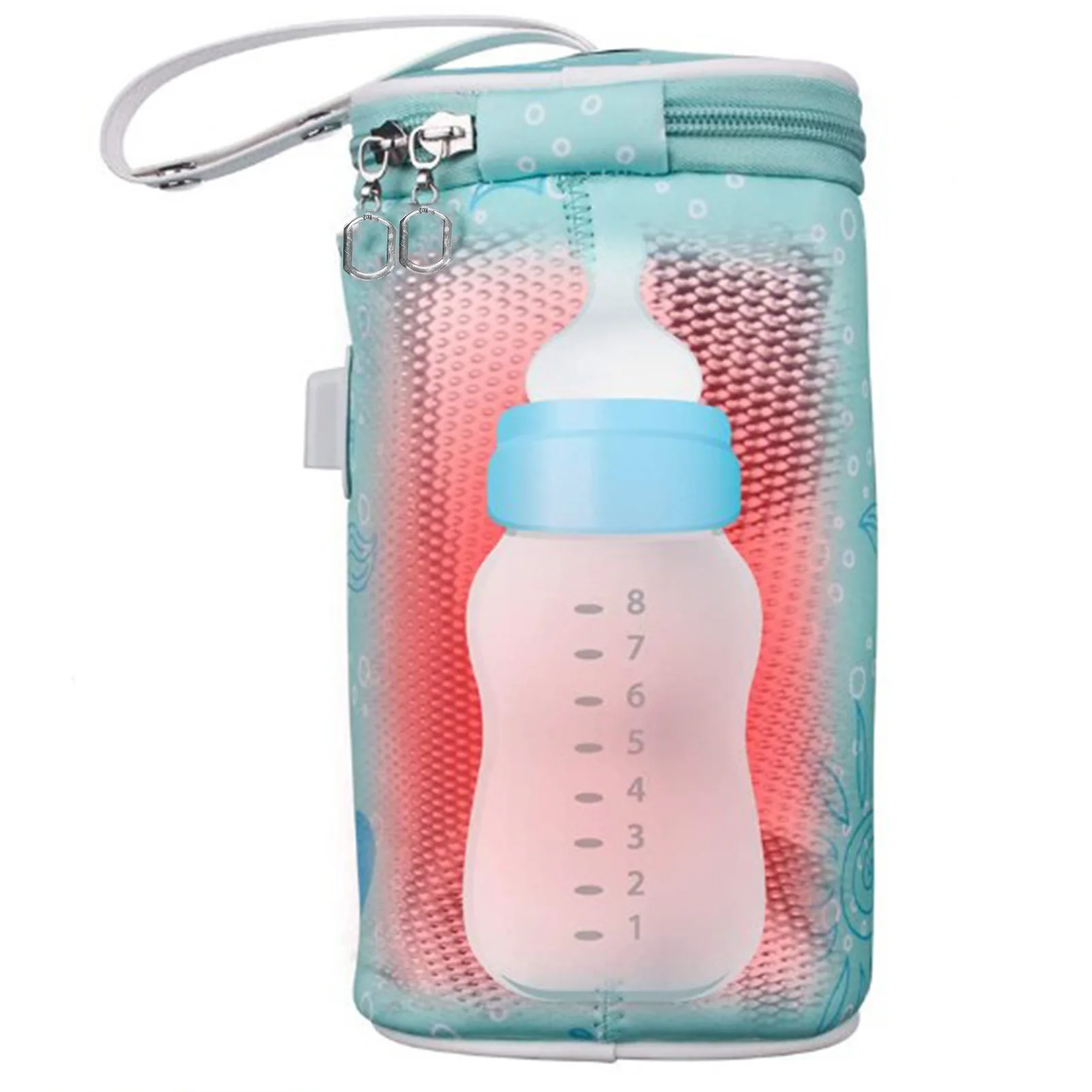 

USB подогреватель для Детской бутылки изолированная сумка переносная дорожная чашка подогреватель воды для молока детская коляска принадле...