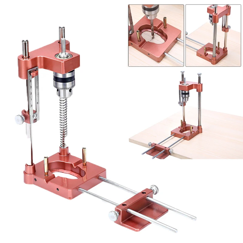 Woodworking Drill Locator Aluminium Precision Locator Portable All-metal Woodworking Locator Drilling Guide Fixture
Woodworking Drill Locator Aluminium Precision Locator Portable All-metal Woodworking Locator Drilling Guide Fixture