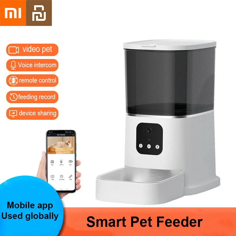 Автоматическая кормушка Xiaomi Youpin, 6 л, таймер, умный Wi-Fi диспенсер сухой еды, чаша с голосовым диктофоном, дистанционное управление, нержавеющая кормушка для домашних животных 
Автоматическая кормушка Xiaomi Youpin, 6 л, таймер, умный Wi-Fi диспенсер сухой еды, чаша с голосовым диктофоном, дистанционное управление, нержавеющая кормушка для домашних животных