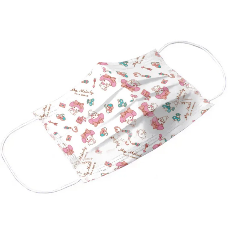 50Pcs My Melody Color Print Anime Cartoon Mask Disposable Protective Three Layers Face Mask Dust Mask Boy Girl Gift No Box
50Pcs My Melody Color Print Anime Cartoon Mask Disposable Protective Three Layers Face Mask Dust Mask Boy Girl Gift No Box