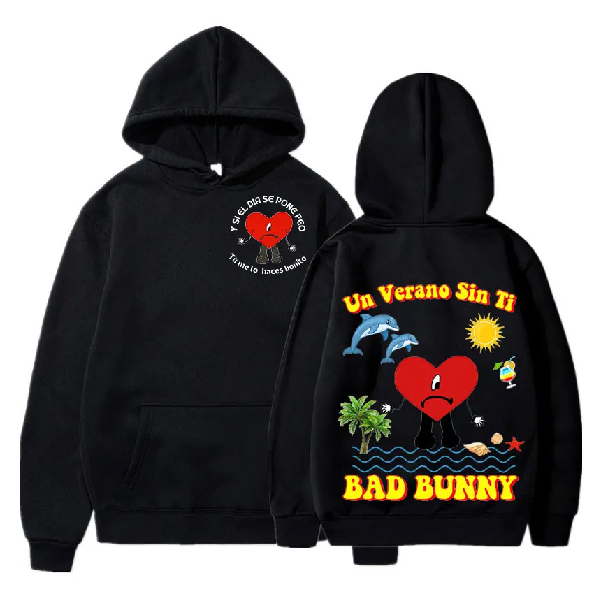 Men women Hoodies Bad Bunny UN VERANO SIN TI Music Album Print Hoodie Streetwear Oversized Sweatshirts Unisex Men's Tracksuit 
Men women Hoodies Bad Bunny UN VERANO SIN TI Music Album Print Hoodie Streetwear Oversized Sweatshirts Unisex Men's Tracksuit