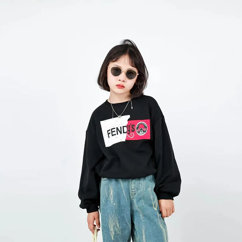 Children's sweater children's clothing fall 2022 new long-sleeved round neck jacket printed drawstring top
Children's sweater children's clothing fall 2022 new long-sleeved round neck jacket printed drawstring top