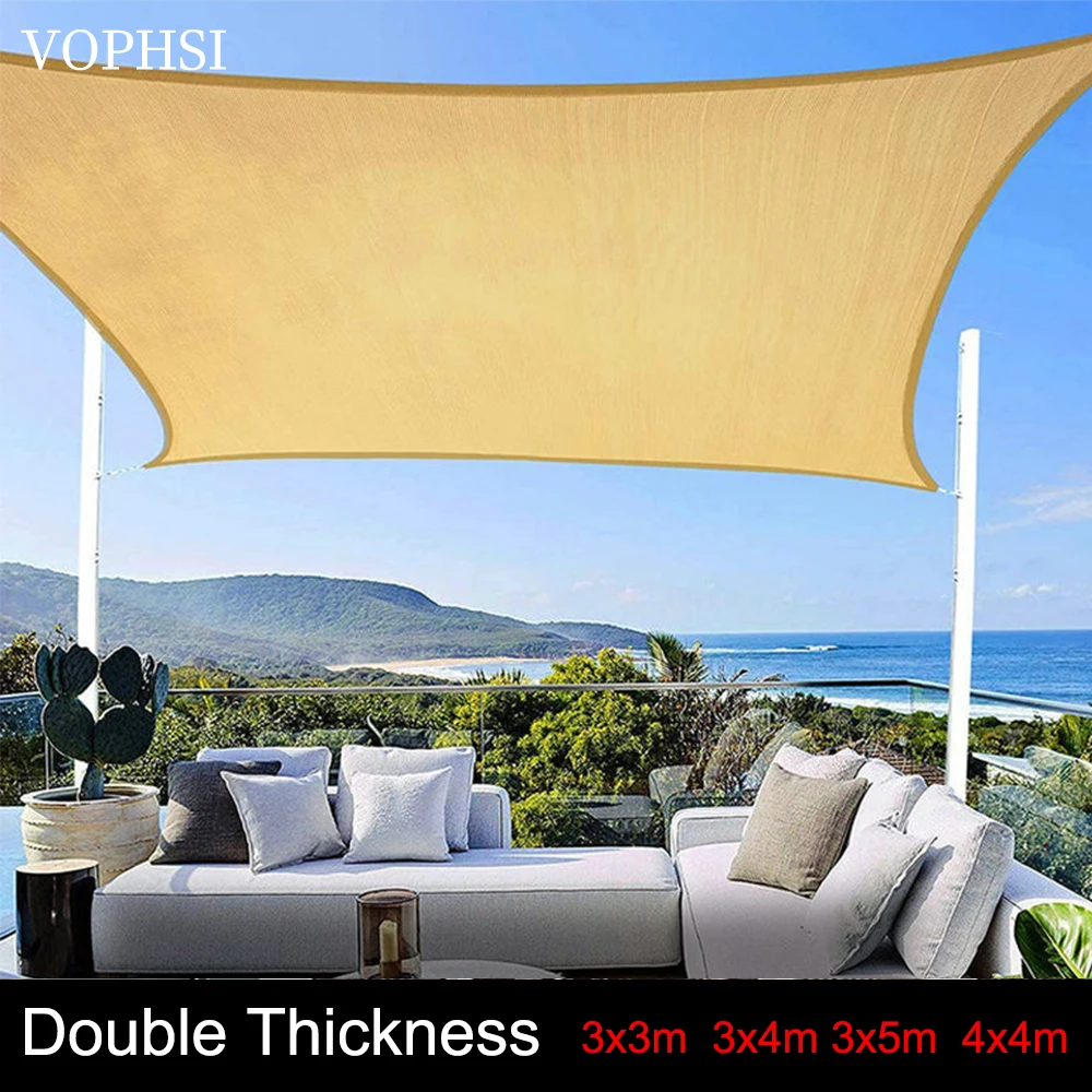VOPHSI Waterproof Awning Shade Sail for Outdoor GardenV Shelter 95%UV Beach Canopy Big Sunshade Camping Patio Swimming Pool Tent
VOPHSI Waterproof Awning Shade Sail for Outdoor GardenV Shelter 95%UV Beach Canopy Big Sunshade Camping Patio Swimming Pool Tent