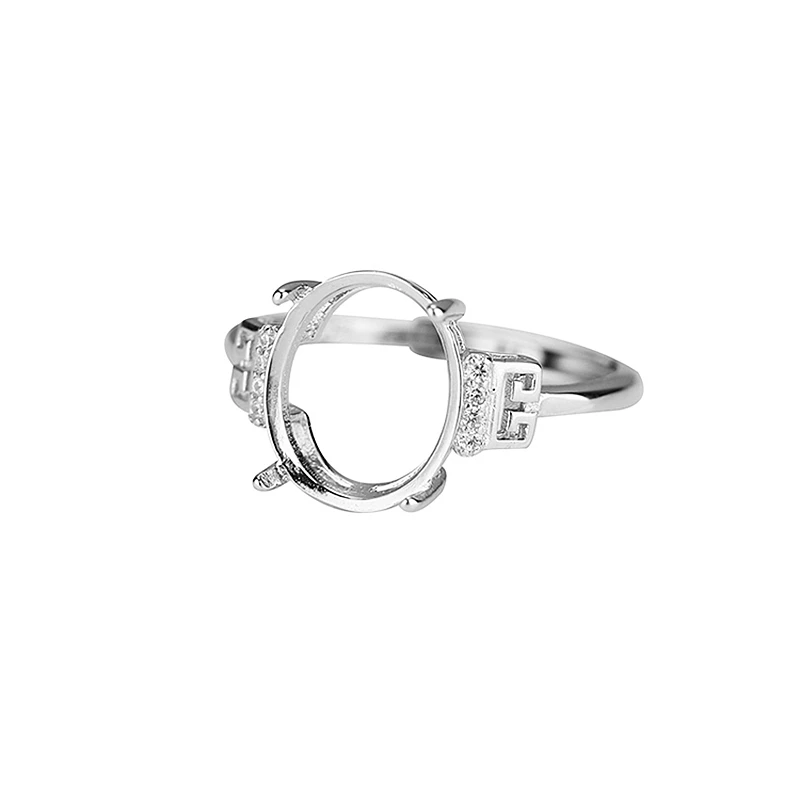 

Женское серебряное кольцо с овальным кабошоном 10x12 мм, обручальное кольцо с кубическим цирконием, ювелирные украшения для помолвки и свадьб...