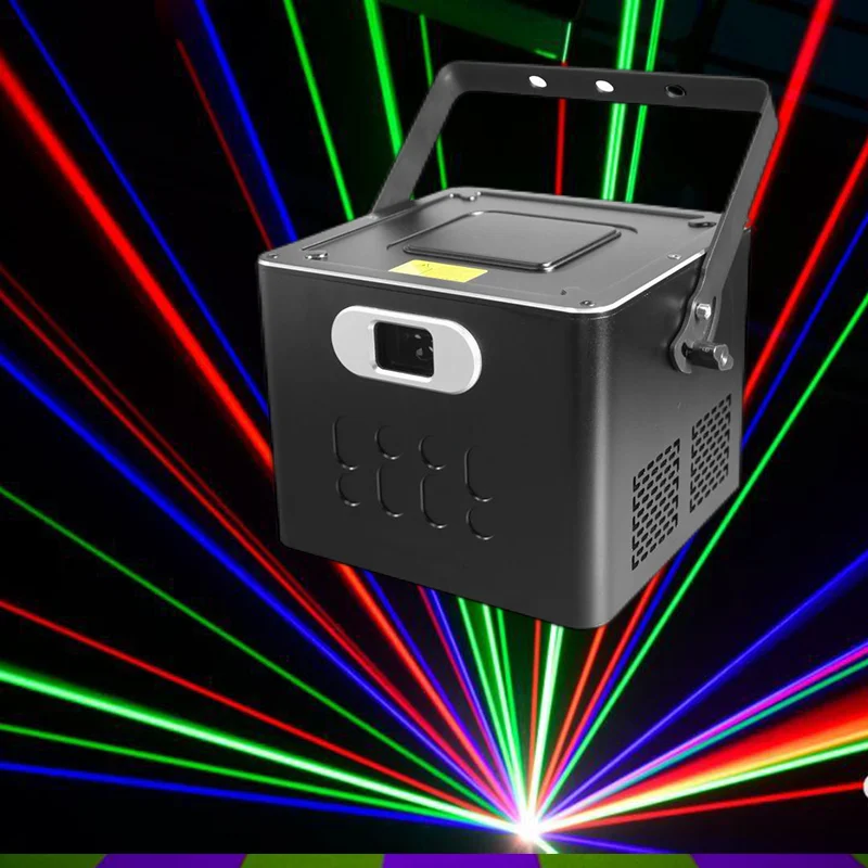 

Мощный лазерный светильник 10 Вт RGB, полноцветный анимационный фонарь, Светодиодный точечный светильник для диджея, дискотеки, танцевальной вечеринки, бара, клуба, DMX
