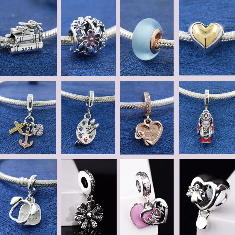 New Transparent Glass Inlaid Charm 925 Sterling Silver Bead Guitar Pendant Fit Original Pandora Charm Bracelet Jewelry DIY Gift
New Transparent Glass Inlaid Charm 925 Sterling Silver Bead Guitar Pendant Fit Original Pandora Charm Bracelet Jewelry DIY Gift