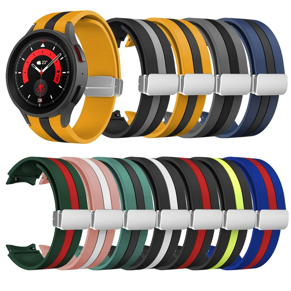 Magnetic Buckle Silicone Straps for Samsung Galaxy Watch 6 4 5 Strap Galaxy Watch 5 Pro 4 Classic 44mm 40mm 42mm 46mm 45mm Band
Magnetic Buckle Silicone Straps for Samsung Galaxy Watch 6 4 5 Strap Galaxy Watch 5 Pro 4 Classic 44mm 40mm 42mm 46mm 45mm Band