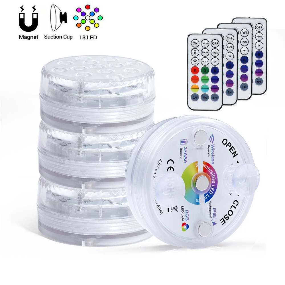 Магнитный погружной RGB светильник, 16 цветов, 13 светодиодный, подводная Ночная лампа для бассейна, вазы, чаши, декор для свадебной вечеринки, с...
Магнитный погружной RGB светильник, 16 цветов, 13 светодиодный, подводная Ночная лампа для бассейна, вазы, чаши, декор для свадебной вечеринки, с...