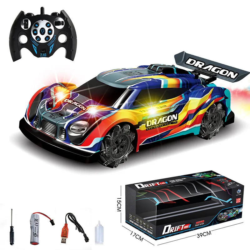 2023 New Remote Control Car Four Wheel Drive High Speed Spray Comprehensive Drift Music Glare with Lights Models Gifts Children
2023 New Remote Control Car Four Wheel Drive High Speed Spray Comprehensive Drift Music Glare with Lights Models Gifts Children