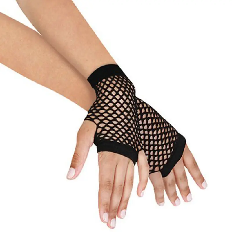 1 Pair Black Womens Short Fishnet Net Gloves Fingerless Mesh Gloves Punk Rock Costume Fancy Night Club Party Accessories
1 Pair Black Womens Short Fishnet Net Gloves Fingerless Mesh Gloves Punk Rock Costume Fancy Night Club Party Accessories