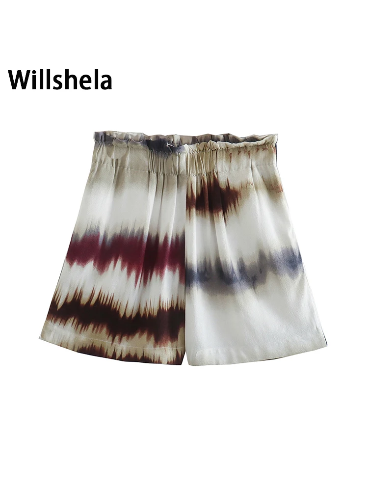 Willshela Women Fashion Tie Dye Printed Shorts Vintage High Elastic Waist Female Chic Lady Shorts
Willshela Women Fashion Tie Dye Printed Shorts Vintage High Elastic Waist Female Chic Lady Shorts
