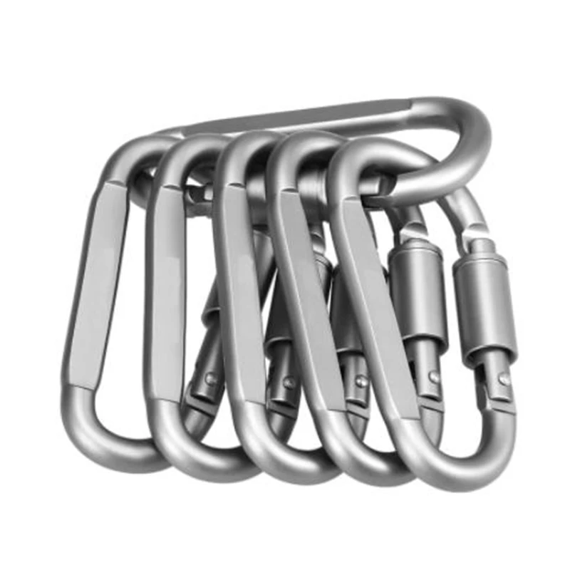 6Pcs Hike Aluminum Keychain Hook Survive Clasp D Ring Lock Quickdraw Clip Screw Climb Camp Snap Hang Outdoor Chain
6Pcs Hike Aluminum Keychain Hook Survive Clasp D Ring Lock Quickdraw Clip Screw Climb Camp Snap Hang Outdoor Chain