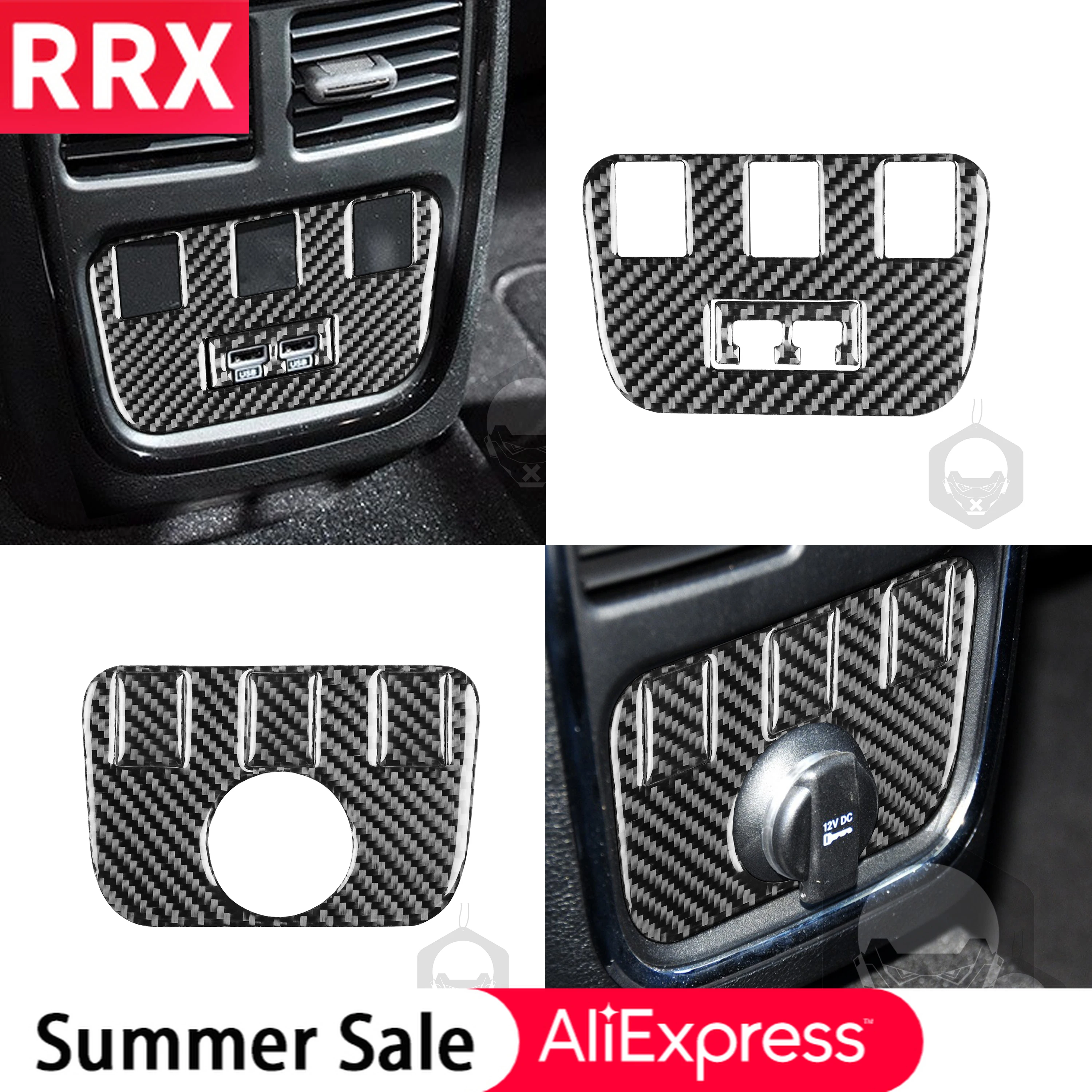 RRX for Dodge Charger LD 2015+ 3D Real Carbon Fiber Interiors Rear USB Power Outlet Panel Cover Trim Sticker Car Accessories
RRX for Dodge Charger LD 2015+ 3D Real Carbon Fiber Interiors Rear USB Power Outlet Panel Cover Trim Sticker Car Accessories