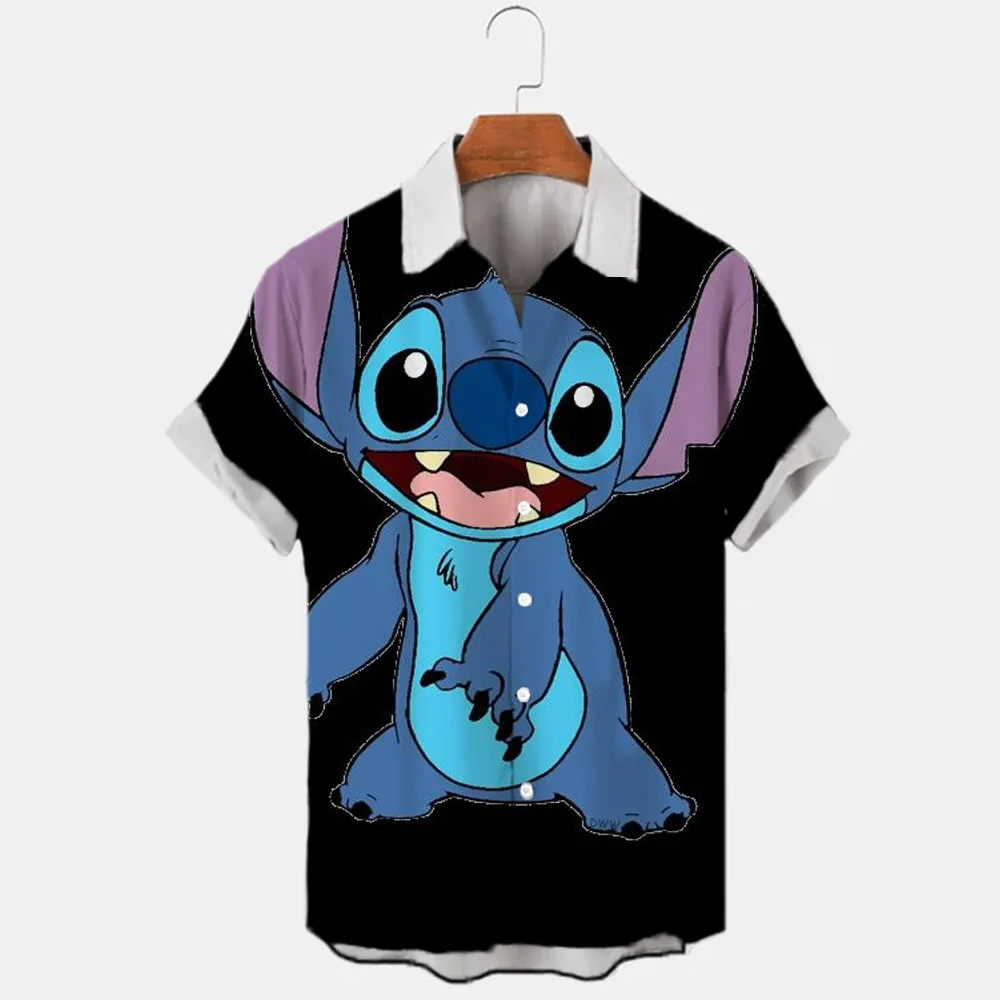 2023 Summer New Disney trend fashion cartoon interstellar baby Stitch Harajuku top men's lapel shirt
2023 Summer New Disney trend fashion cartoon interstellar baby Stitch Harajuku top men's lapel shirt