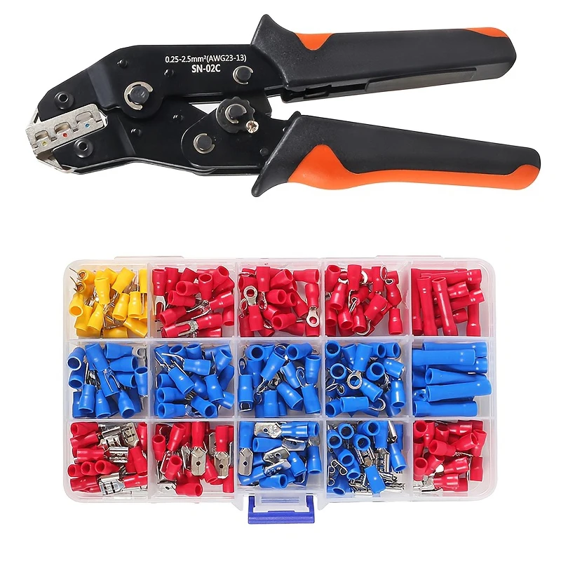 Набор Инструментов Для Зачистки И Обжима Кабеля SN-02C, Для Изолированных Электрических Соединителей AWG 23-13
Набор Инструментов Для Зачистки И Обжима Кабеля SN-02C, Для Изолированных Электрических Соединителей AWG 23-13