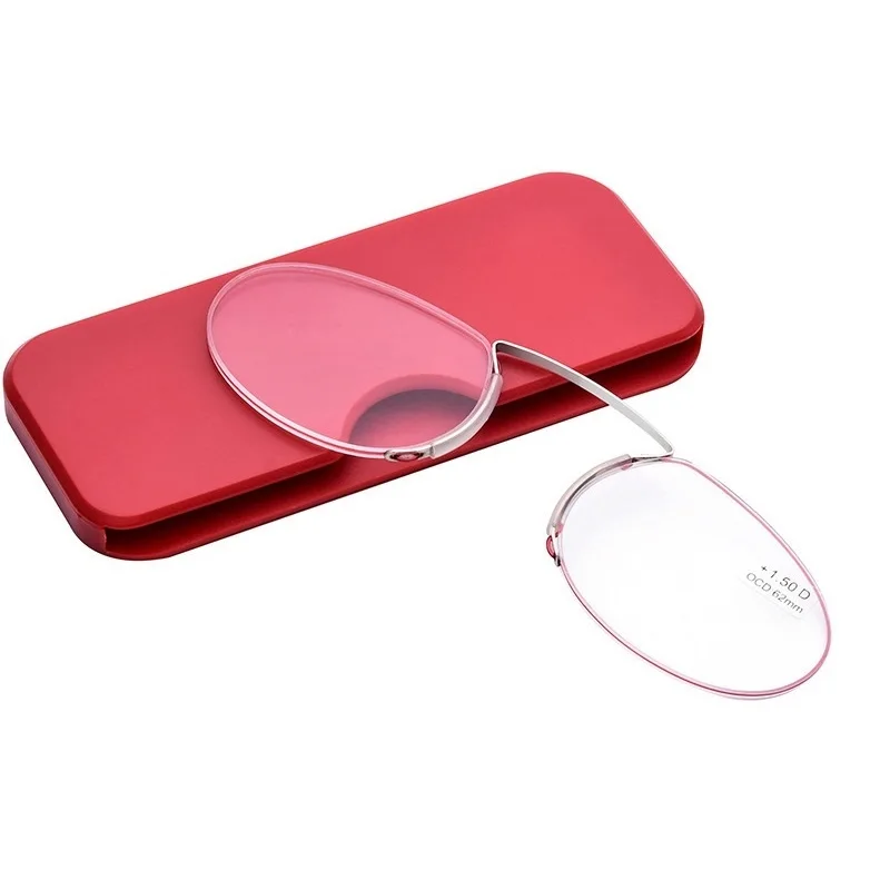 Fashion Metal Legless Clip Nose Reading Glasses Magnifier Eyeglasses Women Men Magnifying Portable Presbyopic Eyewear Diopter
Fashion Metal Legless Clip Nose Reading Glasses Magnifier Eyeglasses Women Men Magnifying Portable Presbyopic Eyewear Diopter