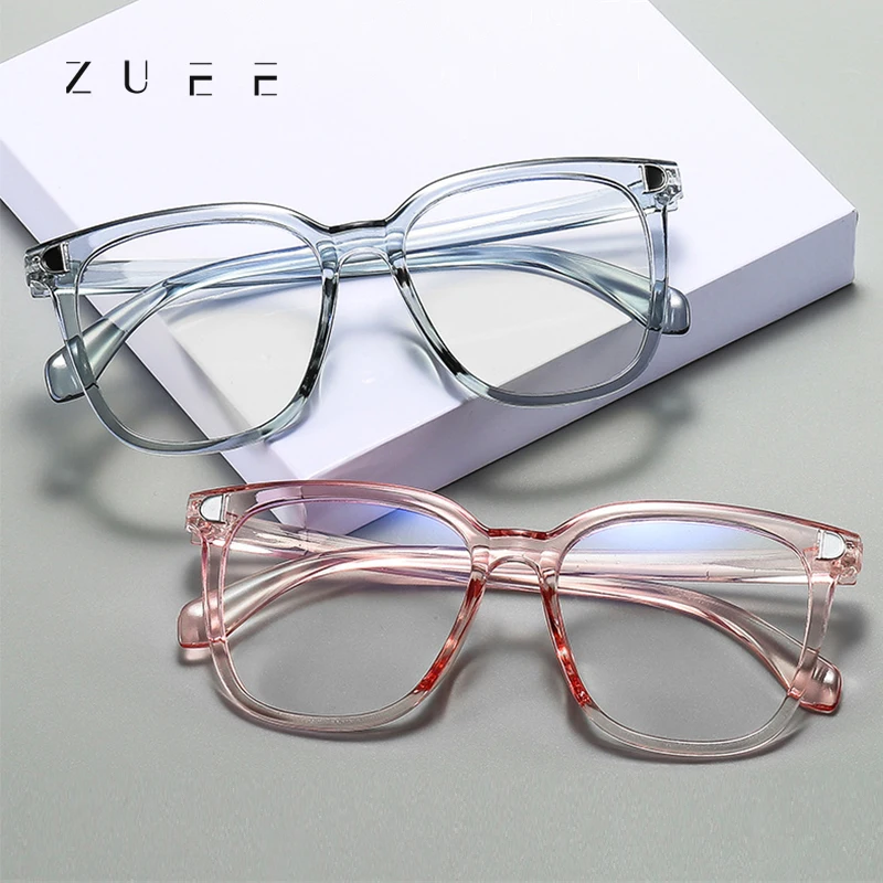 ZUEE D word anti-blue light transparent glasses frame women's men's design sense square glasses optical myopia glasses 0 ~ -6.0
ZUEE D word anti-blue light transparent glasses frame women's men's design sense square glasses optical myopia glasses 0 ~ -6.0