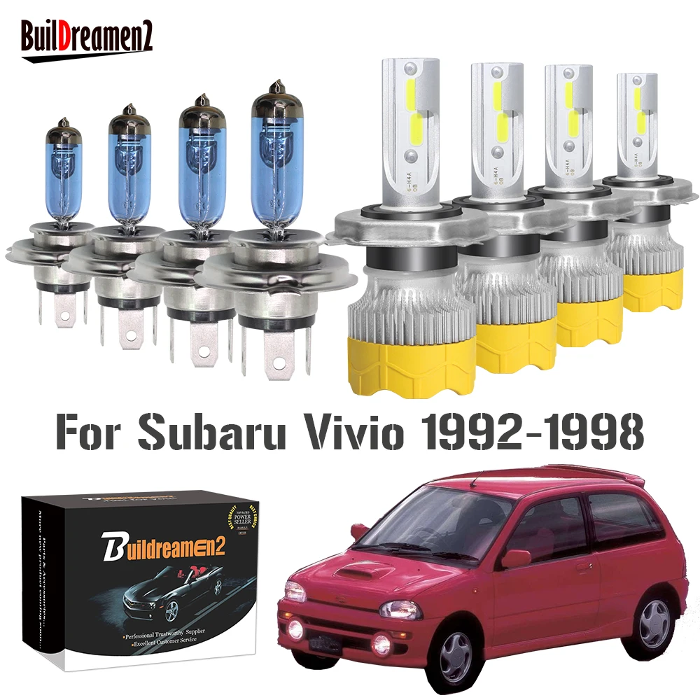 4 Pieces Car Front Headlight Hi/Lo Beam Halogen LED Headlamp Bulb High Low Beam 12V Accessories For Subaru Vivio 1992-1998
4 Pieces Car Front Headlight Hi/Lo Beam Halogen LED Headlamp Bulb High Low Beam 12V Accessories For Subaru Vivio 1992-1998