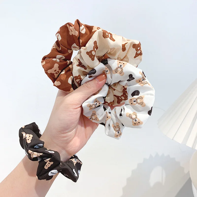 New 2022 Fashion Cartoon Bear Printed Corduroy Hair Ring Scrunchie Elastic Hair Bands For Women Girls Ponytail Headwears
New 2022 Fashion Cartoon Bear Printed Corduroy Hair Ring Scrunchie Elastic Hair Bands For Women Girls Ponytail Headwears