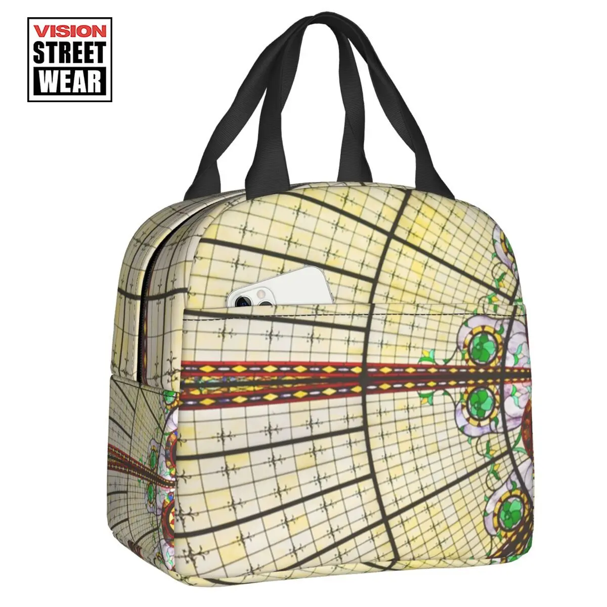 2023 New Stained Glass Ceiling Insulated Lunch Bags Bohemian Style Resuable Thermal Cooler Food Lunch Box Work School Travel
2023 New Stained Glass Ceiling Insulated Lunch Bags Bohemian Style Resuable Thermal Cooler Food Lunch Box Work School Travel
