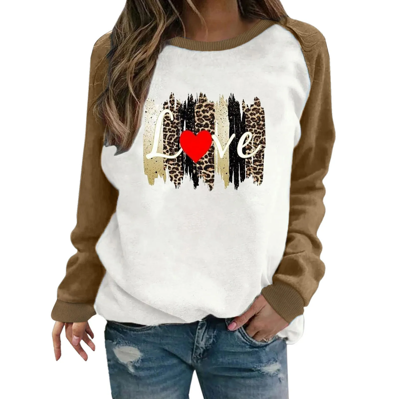 Valentines Day Womens Casual Long Sleeve Crew Neck Letter Printed Pullover Hoodless Sweatshirts Fit Cute Long Sleeve Shirt
Valentines Day Womens Casual Long Sleeve Crew Neck Letter Printed Pullover Hoodless Sweatshirts Fit Cute Long Sleeve Shirt