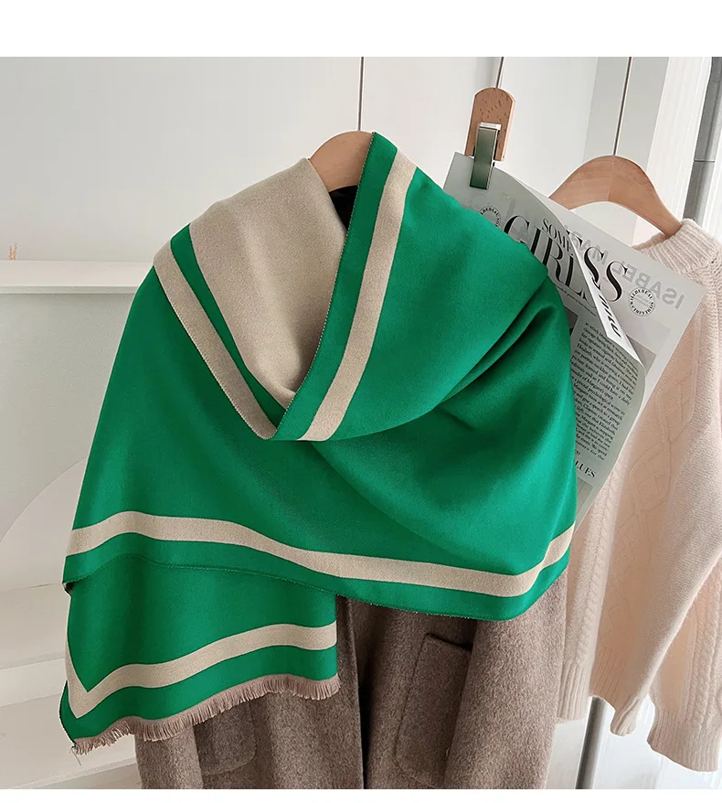 New Warm Shawl Poncho Winter Scarf Women Fashion Cashmere Blanket Scarves Pashmina Bufanda Echarpe Casual Warm Striped Poncho
New Warm Shawl Poncho Winter Scarf Women Fashion Cashmere Blanket Scarves Pashmina Bufanda Echarpe Casual Warm Striped Poncho