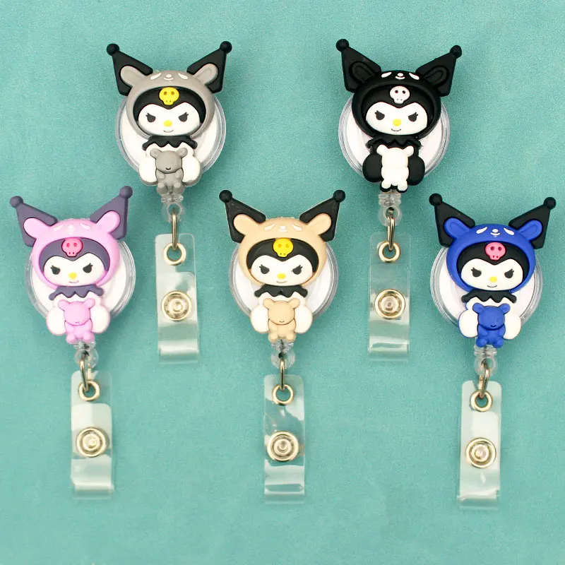 5 Colors Cute Kuromi Rotate Badge Reel Workers Nurse ID Holder Girl Boy Retractable Name Card Holder Accessory
5 Colors Cute Kuromi Rotate Badge Reel Workers Nurse ID Holder Girl Boy Retractable Name Card Holder Accessory