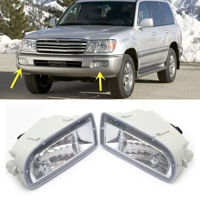 For Toyota LAND CRUISER 4700 FJ100 1998-2007 LED Front Bumper Fog Lamp Replacement Car Exterior Signal Daytime Day Light Bulb
For Toyota LAND CRUISER 4700 FJ100 1998-2007 LED Front Bumper Fog Lamp Replacement Car Exterior Signal Daytime Day Light Bulb