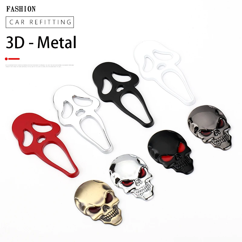 3D Metal Car sticker Skull Skeleton Evil Bone ghost head SUV Motorcycle for Toyota Renault Emblem Badge Body Exterior Fender JDM
3D Metal Car sticker Skull Skeleton Evil Bone ghost head SUV Motorcycle for Toyota Renault Emblem Badge Body Exterior Fender JDM