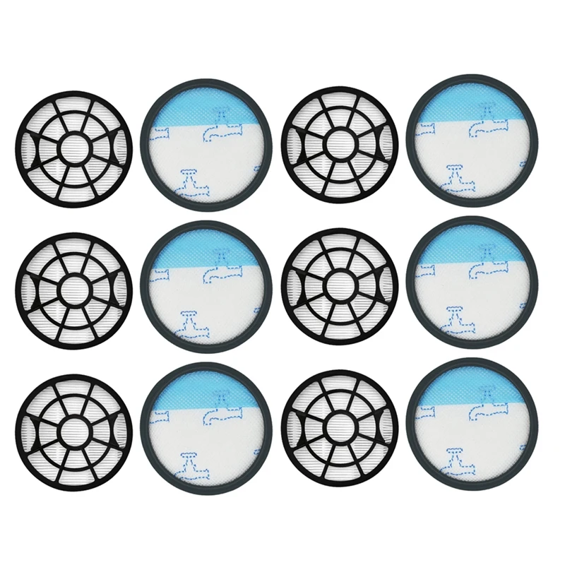 

6Sets Rear Filter Front Filter Vacuum Cleaner Replacement Accessories For ROWENTA ZR904301 RO2981