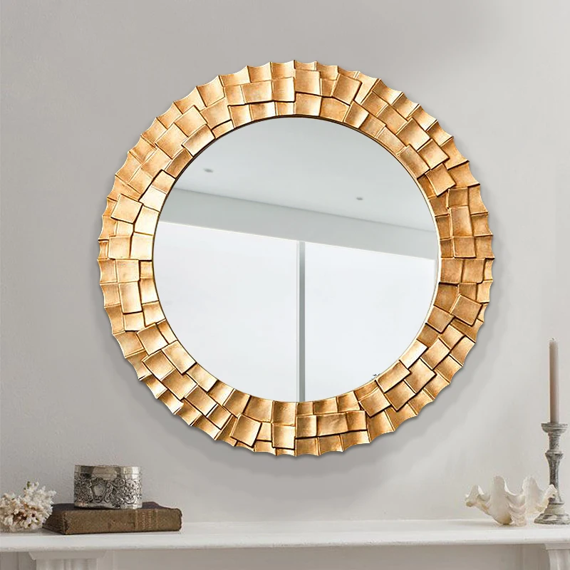 Round Decorative Mirrors Living Room Wall Gold Decorative Vintage Makeup Mirror Bedroom Shatterproof Espejo Aesthetic Decor Home
Round Decorative Mirrors Living Room Wall Gold Decorative Vintage Makeup Mirror Bedroom Shatterproof Espejo Aesthetic Decor Home