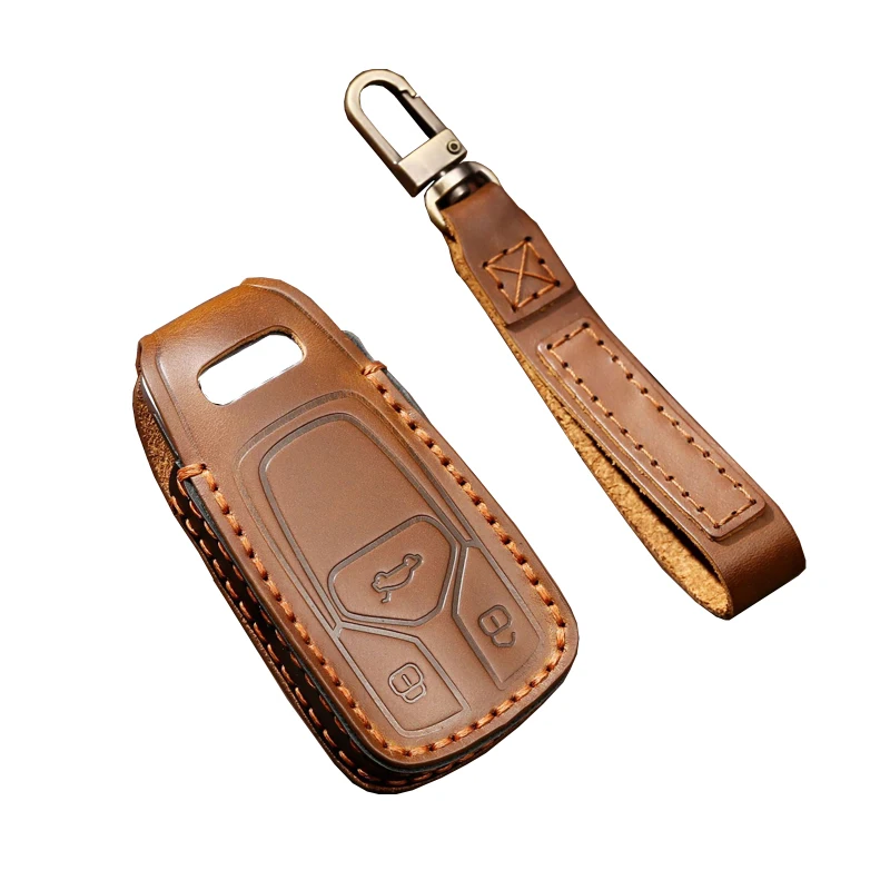 Car Special Key Case Genuine Leather Material With KeyChain Auto Key Decoration Pure Handmade Accessories For Audi A6L New Q5
Car Special Key Case Genuine Leather Material With KeyChain Auto Key Decoration Pure Handmade Accessories For Audi A6L New Q5
