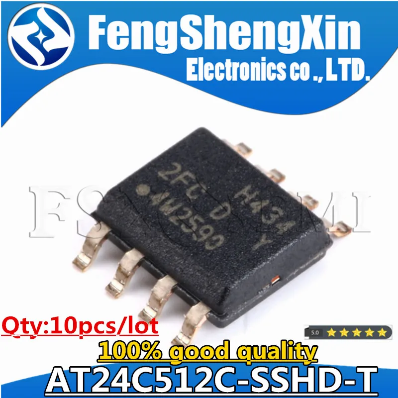 10pcs/lot AT24C512C-SSHD-T 2FCD SOP-8 24C512 2FC I2C-Compatiable (2-wire) Serial EEPROM 512-Kbit
10pcs/lot AT24C512C-SSHD-T 2FCD SOP-8 24C512 2FC I2C-Compatiable (2-wire) Serial EEPROM 512-Kbit