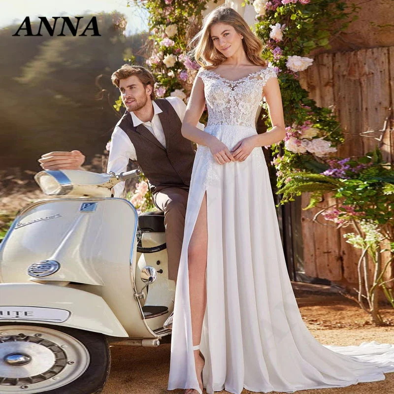 ANNA-BEAUTY Store Wedding Dresses 2021 Bohemia V-Neck A-Line Tulle Beach Party Gown Simple Appliques Vestido De Novia for Women
ANNA-BEAUTY Store Wedding Dresses 2021 Bohemia V-Neck A-Line Tulle Beach Party Gown Simple Appliques Vestido De Novia for Women
