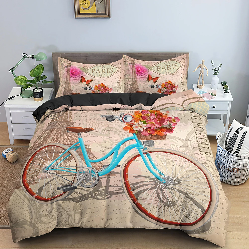 Paris Eiffel Tower Print Bedding Set Pillowcase Microfiber Queen King Full Home Textile Bedding Clothes Luxury Duvet Cover Set
Paris Eiffel Tower Print Bedding Set Pillowcase Microfiber Queen King Full Home Textile Bedding Clothes Luxury Duvet Cover Set