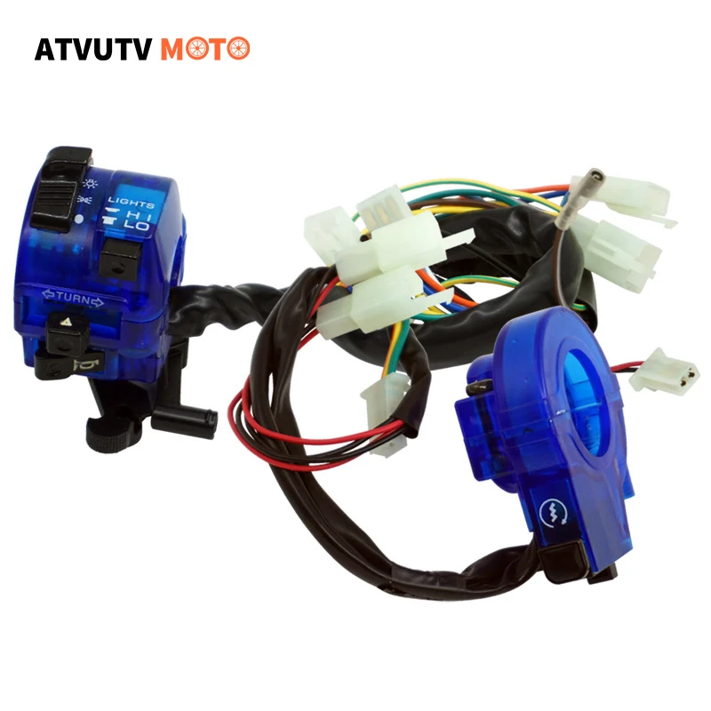 22mm Motorcycle Switches With LED Motorbike Horn Button Turn Signal Electric Start Handlebar Controller Switch XRM110 C110
22mm Motorcycle Switches With LED Motorbike Horn Button Turn Signal Electric Start Handlebar Controller Switch XRM110 C110