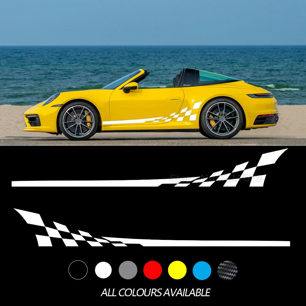 Car Side Door Stripe Skirt Racing Stickers DIY Vinyl Sport Decals For Porsche 997 911 992 Taycan Panamera Boxster Accessories
Car Side Door Stripe Skirt Racing Stickers DIY Vinyl Sport Decals For Porsche 997 911 992 Taycan Panamera Boxster Accessories