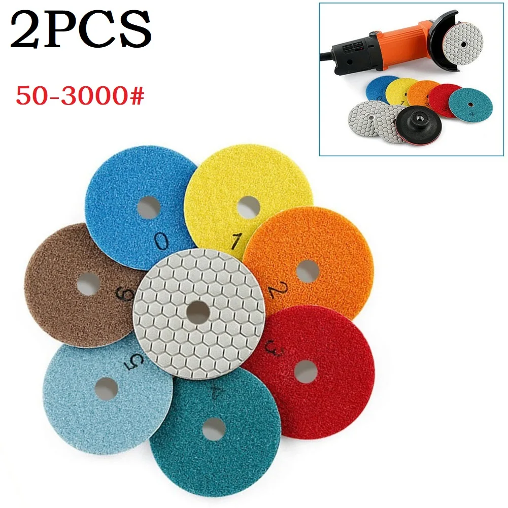 2PCS 3 Inch Diamond Polishing Pad Dry Use Sharp Flexible Sanding Disc Resin Bond For Granite Marble Stone Grinding Abrasiv
2PCS 3 Inch Diamond Polishing Pad Dry Use Sharp Flexible Sanding Disc Resin Bond For Granite Marble Stone Grinding Abrasiv