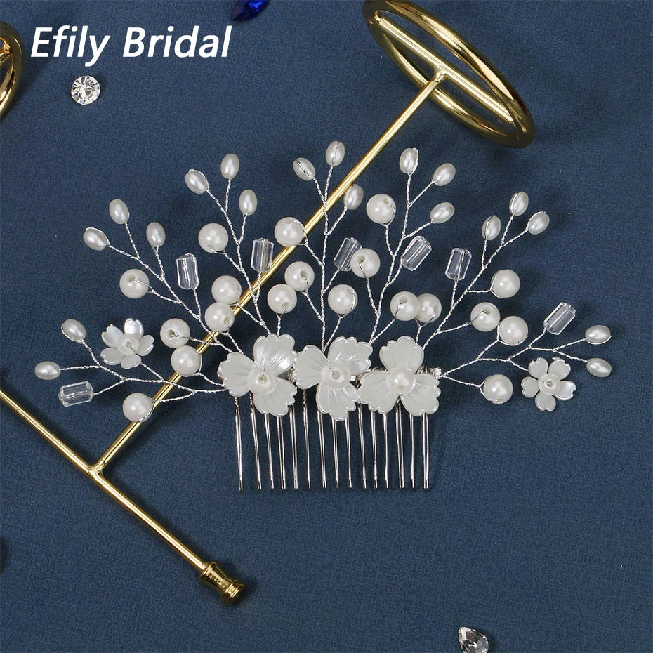 Handmade Pearl Crystal Bridal Hair Comb Flower Hairpin Tiara Wedding Hair Accessories Headpiece Women Jewelry Bridesmaid Gift
Handmade Pearl Crystal Bridal Hair Comb Flower Hairpin Tiara Wedding Hair Accessories Headpiece Women Jewelry Bridesmaid Gift