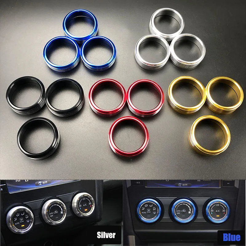 3Pcs/Set Car Styling AC Adjustment Knob Decorative Ring For Subaru Forester Impreza XV Crosstrek WRX Levorg Auto Accessories
3Pcs/Set Car Styling AC Adjustment Knob Decorative Ring For Subaru Forester Impreza XV Crosstrek WRX Levorg Auto Accessories