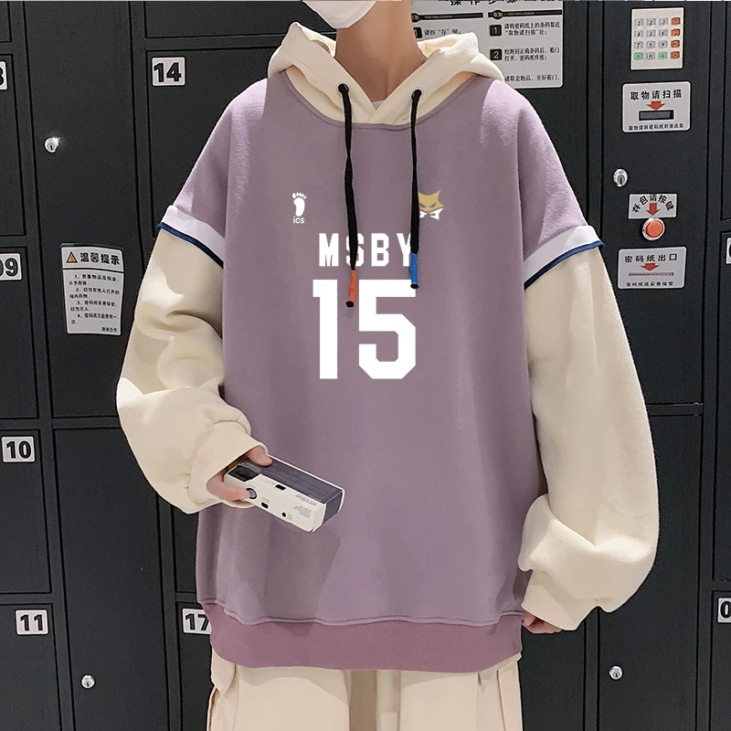 Anime Haikyuu Funny MSBY 15 Letter Long Sleeve Pullover Hoodies Fashion Cartoon Winter Casual Oversize Women Hooded Sweatshirt
Anime Haikyuu Funny MSBY 15 Letter Long Sleeve Pullover Hoodies Fashion Cartoon Winter Casual Oversize Women Hooded Sweatshirt
